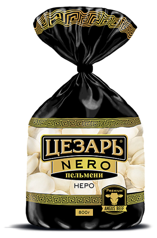 Пельмени «Цезарь» Nero с говядиной angus premium, 800 г