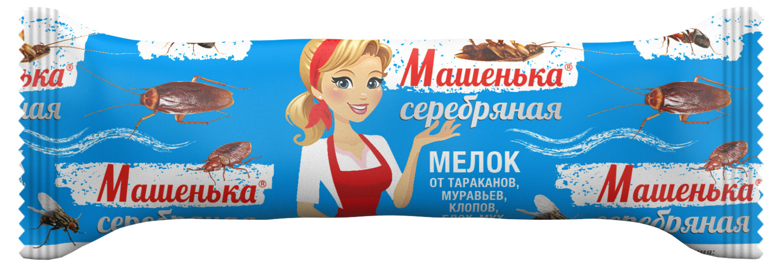 Средство от насекомых «Машенька» серебряная меловой карандаш, 20 г