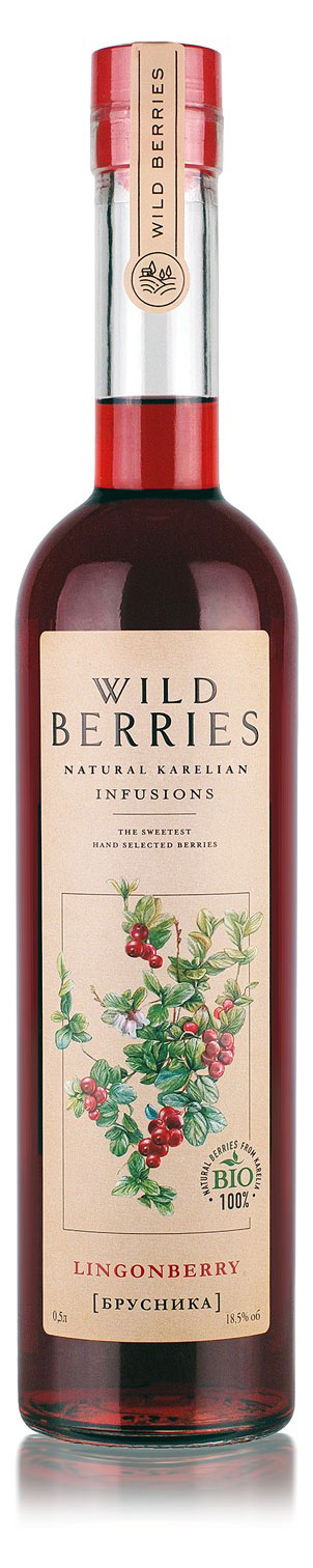 Настойка сладкая Wild Berries Брусника Россия, 0,5 л