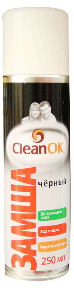 Краска для замши CleanOK черная, 250 мл