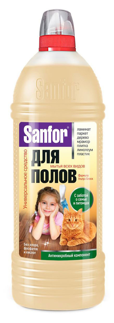 Средство для мытья полов Sanfor универсальное, 1 л