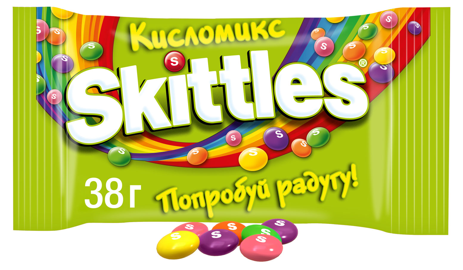 Конфеты Skittles Драже Кисломикс ассорти вкусов, 38 г