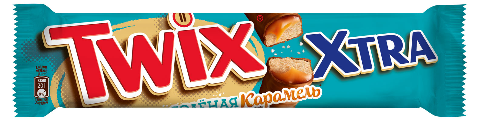 Батончик шоколадный TWIX Xtra Соленая карамель, 82 г