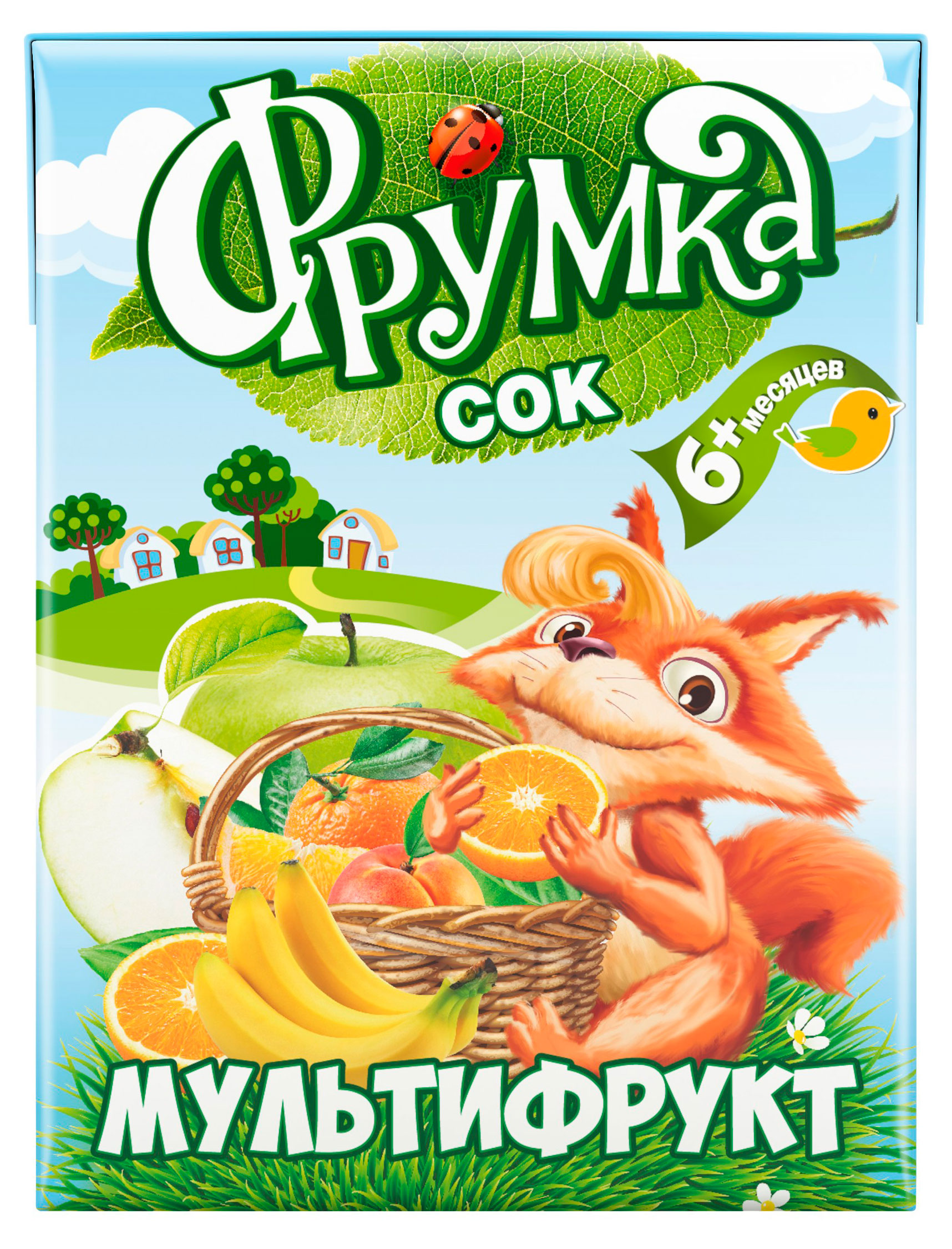 Сок «Фрумка» мультифрукт восстановленный с 6 мес., 200 мл
