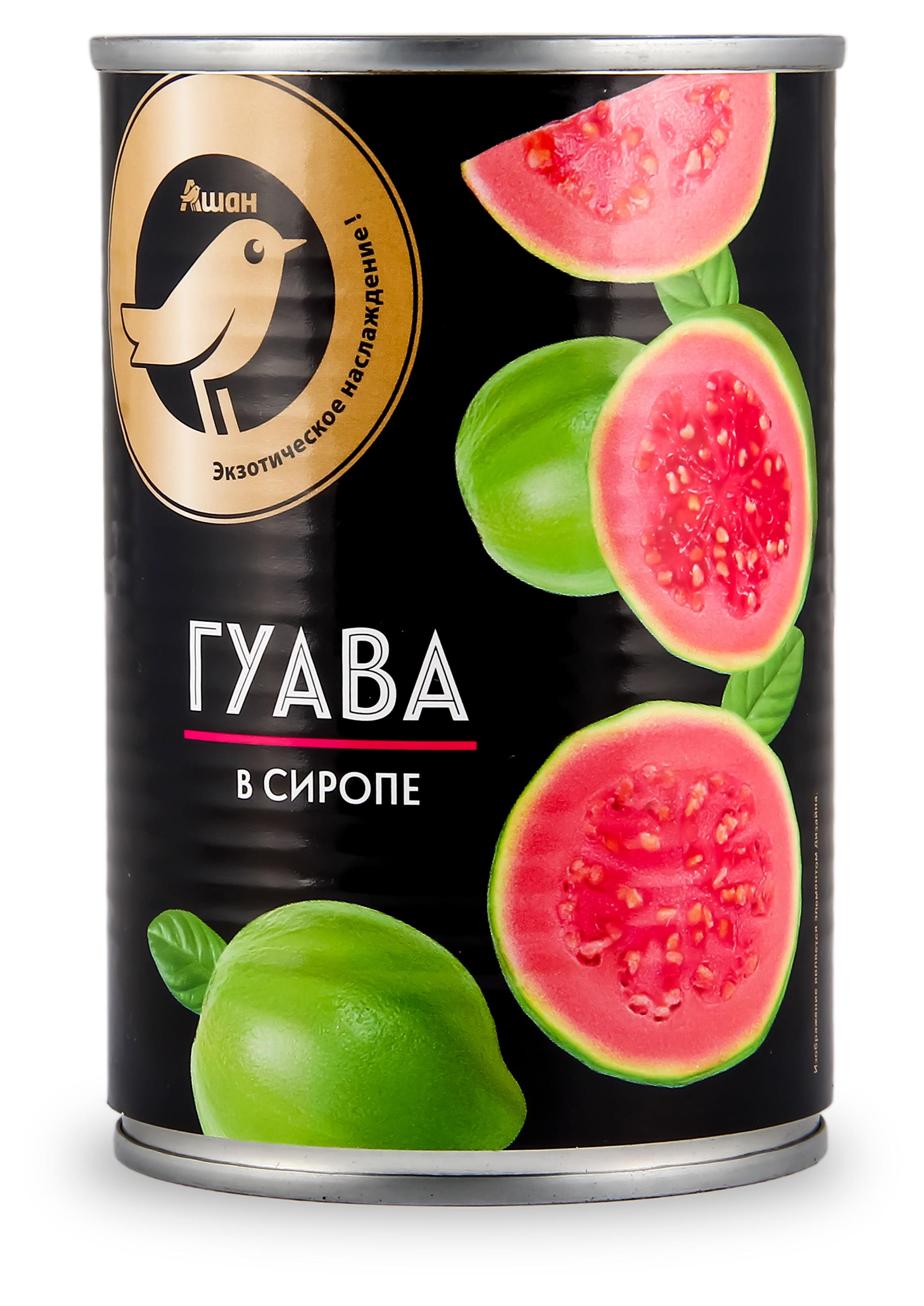 Гуава АШАН Золотая птица консервированная Китай, 425 г