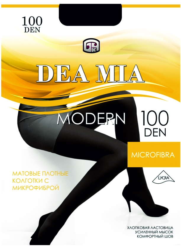 Колготки Dea Mia Modern 100 den nero, размер 4