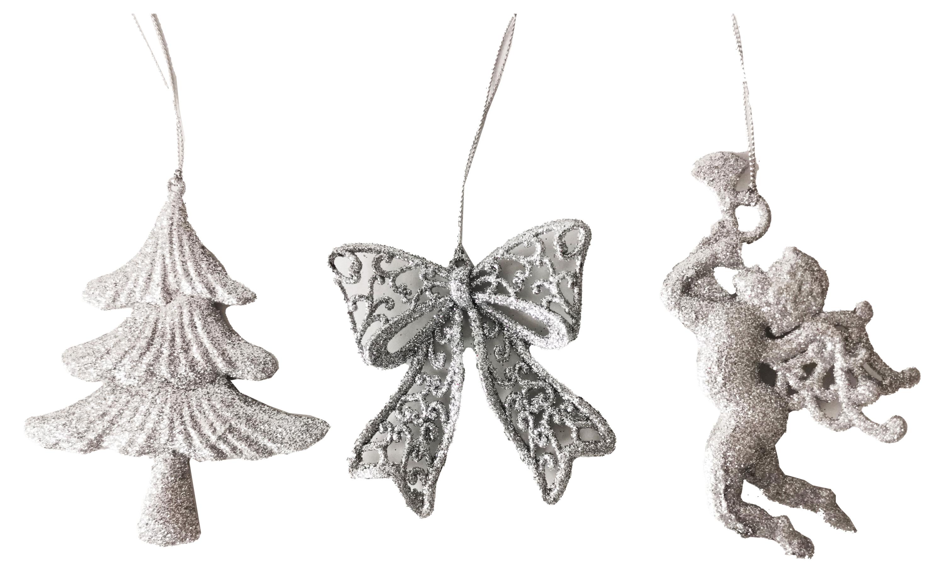 Елочное украшение Actuel Снежная королева Подвеска серебристая пластик, 1 шт в ассортименте