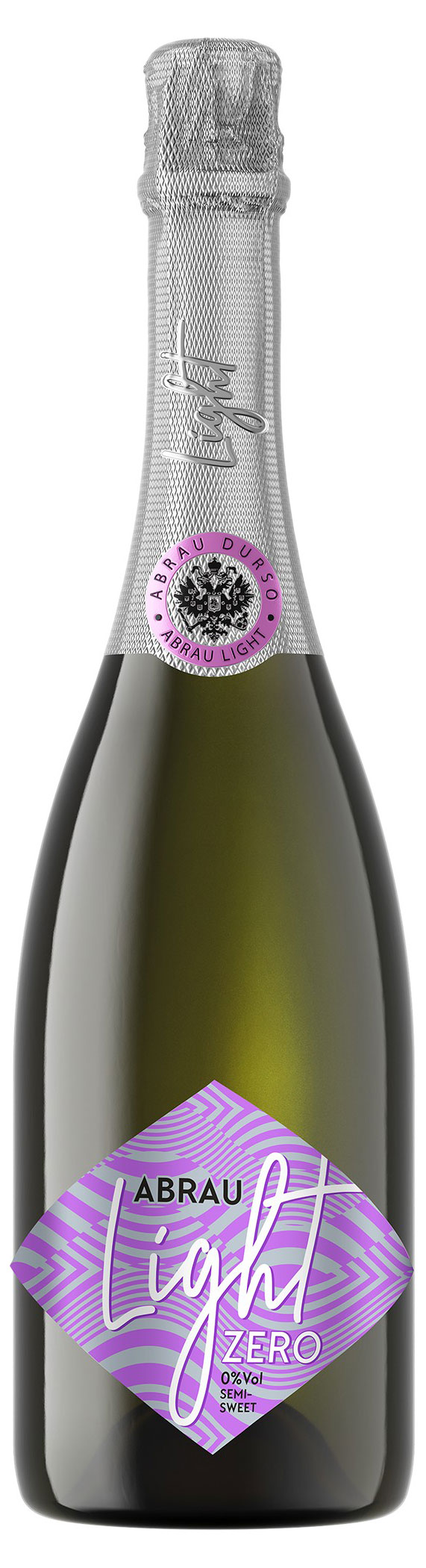 Напиток игристый винный безалкогольный  Abrau Light Zero белый сладкий Россия, 0,75 л