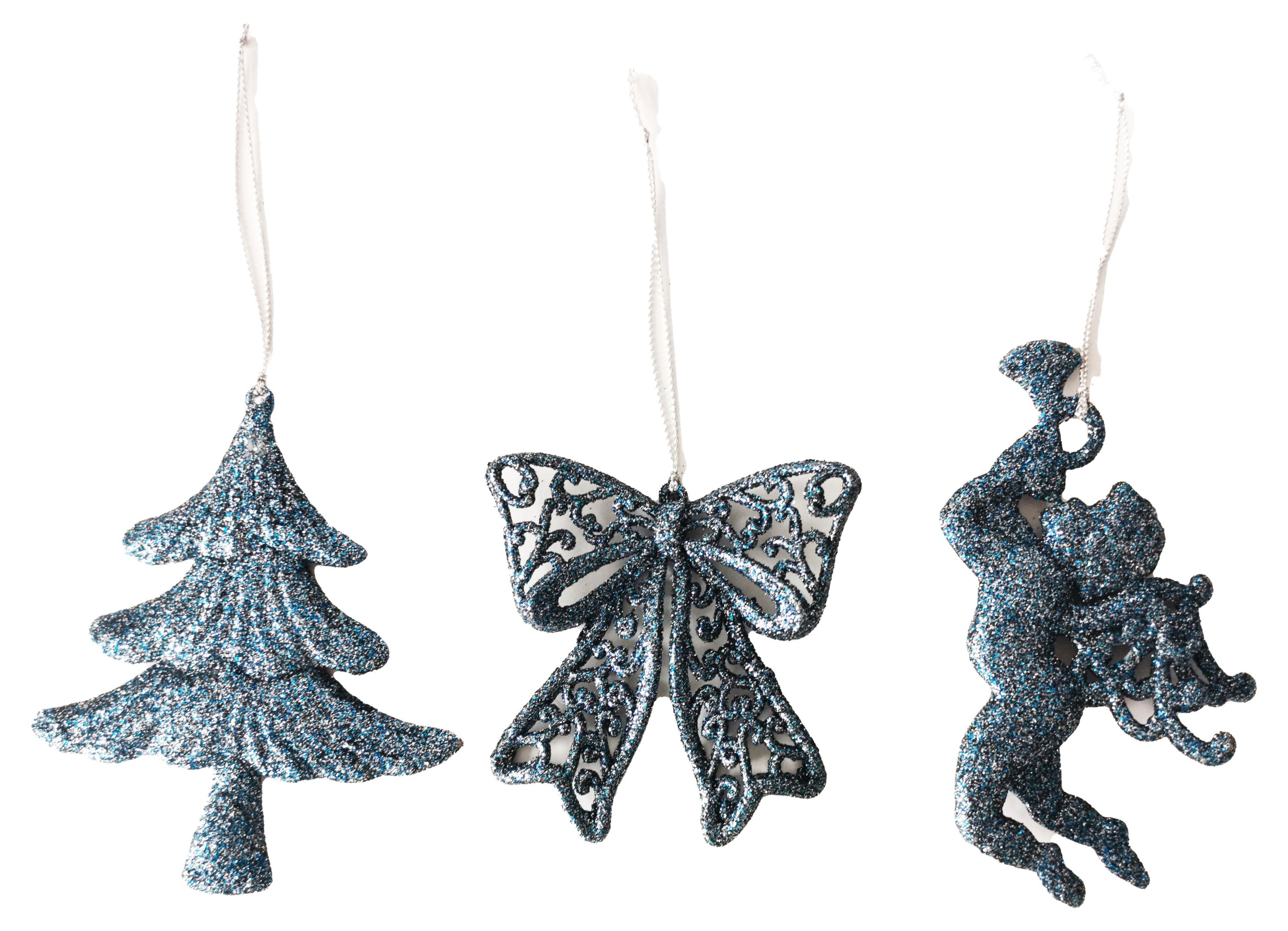 Елочное украшение Actuel Снежная королева Подвеска синяя пластик, 1 шт в ассортименте