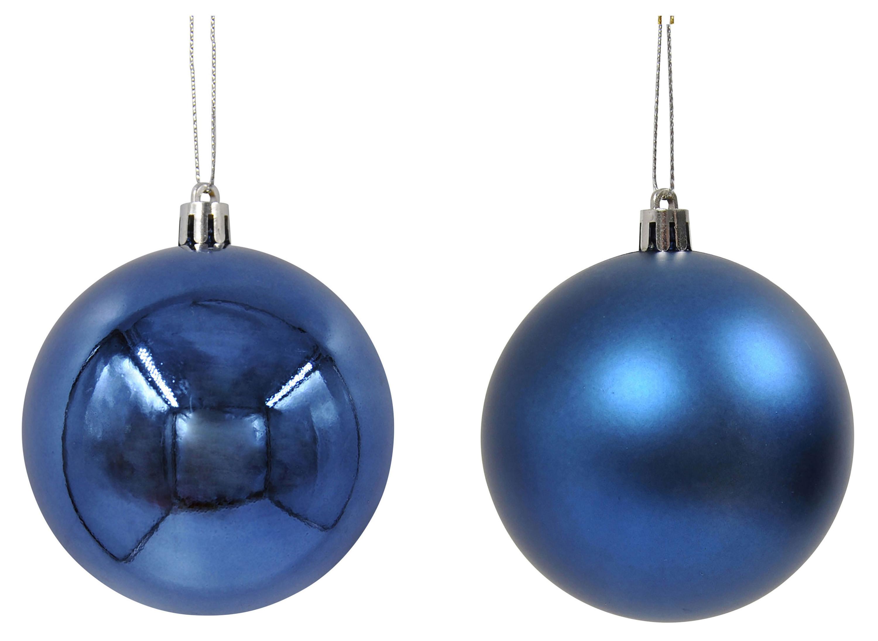 Елочный шар синий 3 см, 1 шт в ассортименте