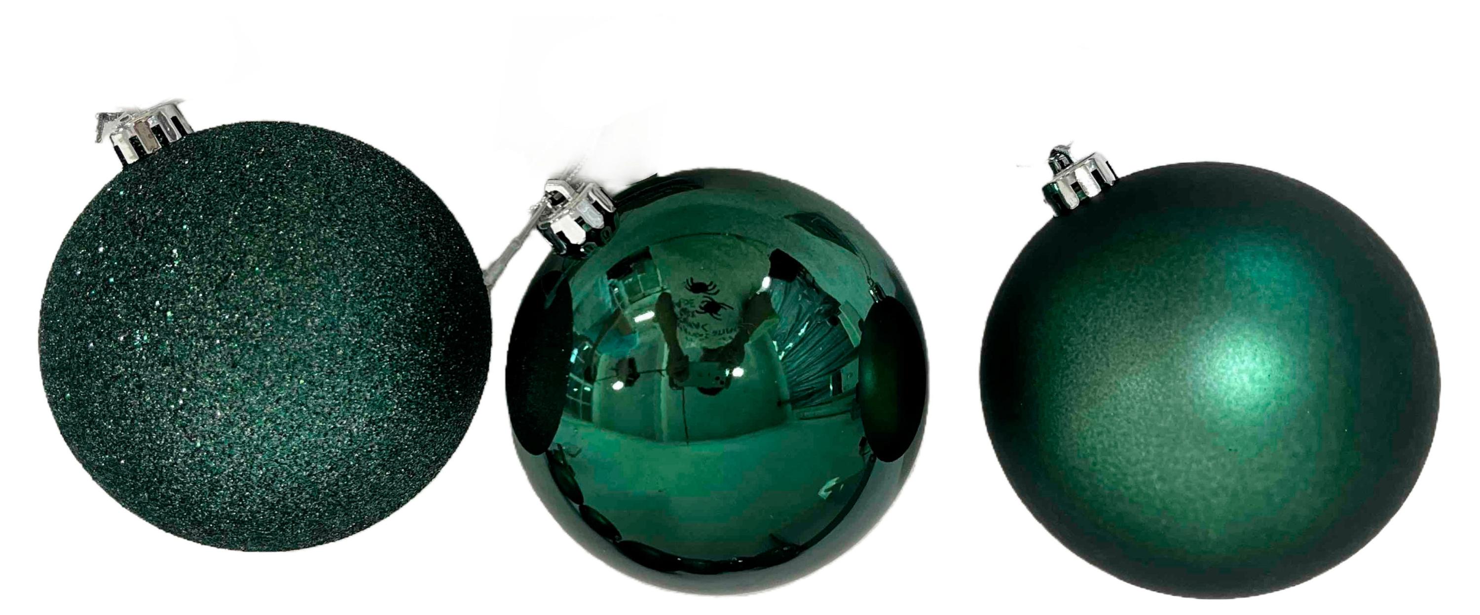 Елочный шар Actuel Вокруг света темно-зеленый 8 см, 1 шт в ассортименте