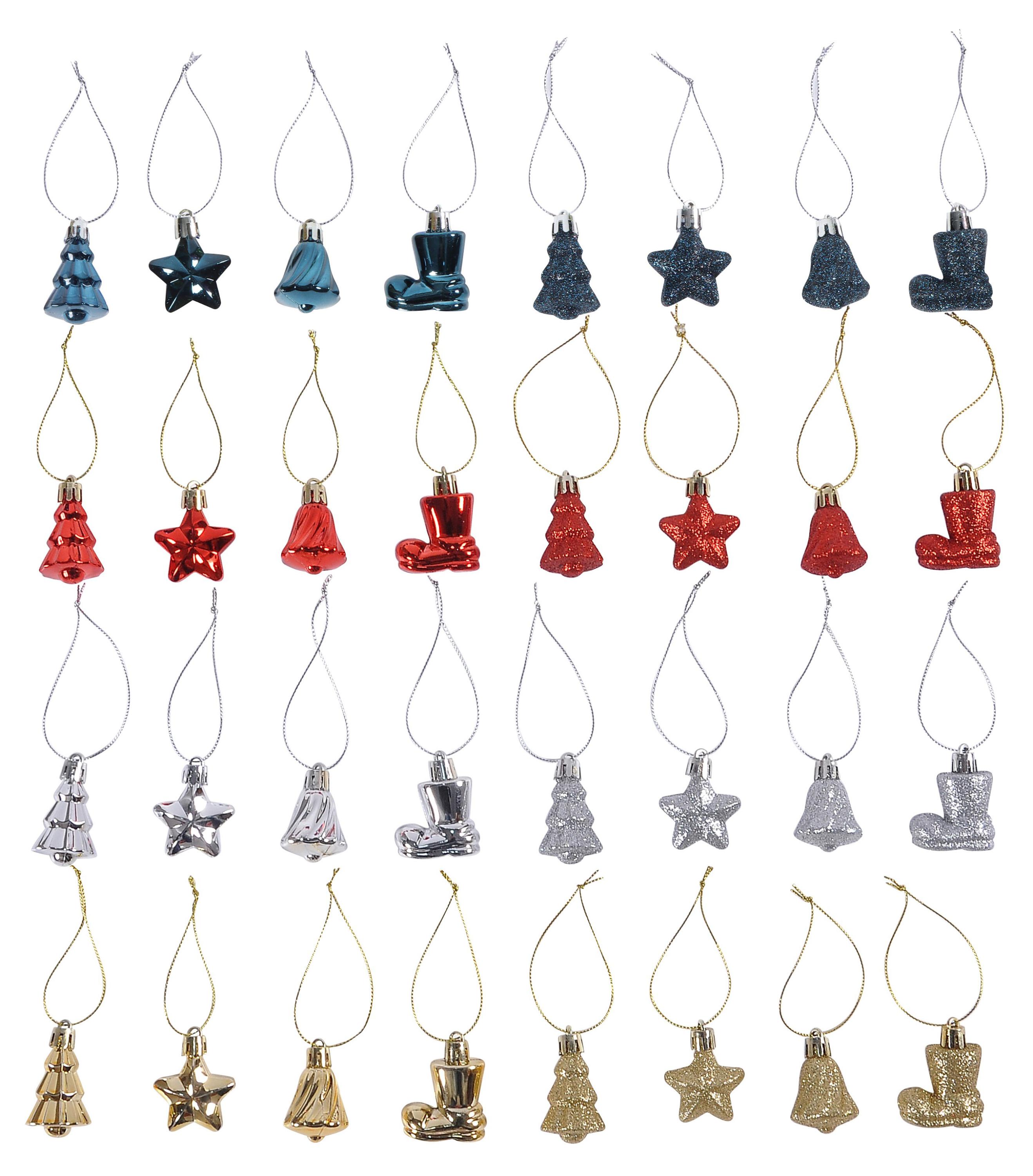 Елочное украшение Подвеска 4 см, 1 шт в ассортименте