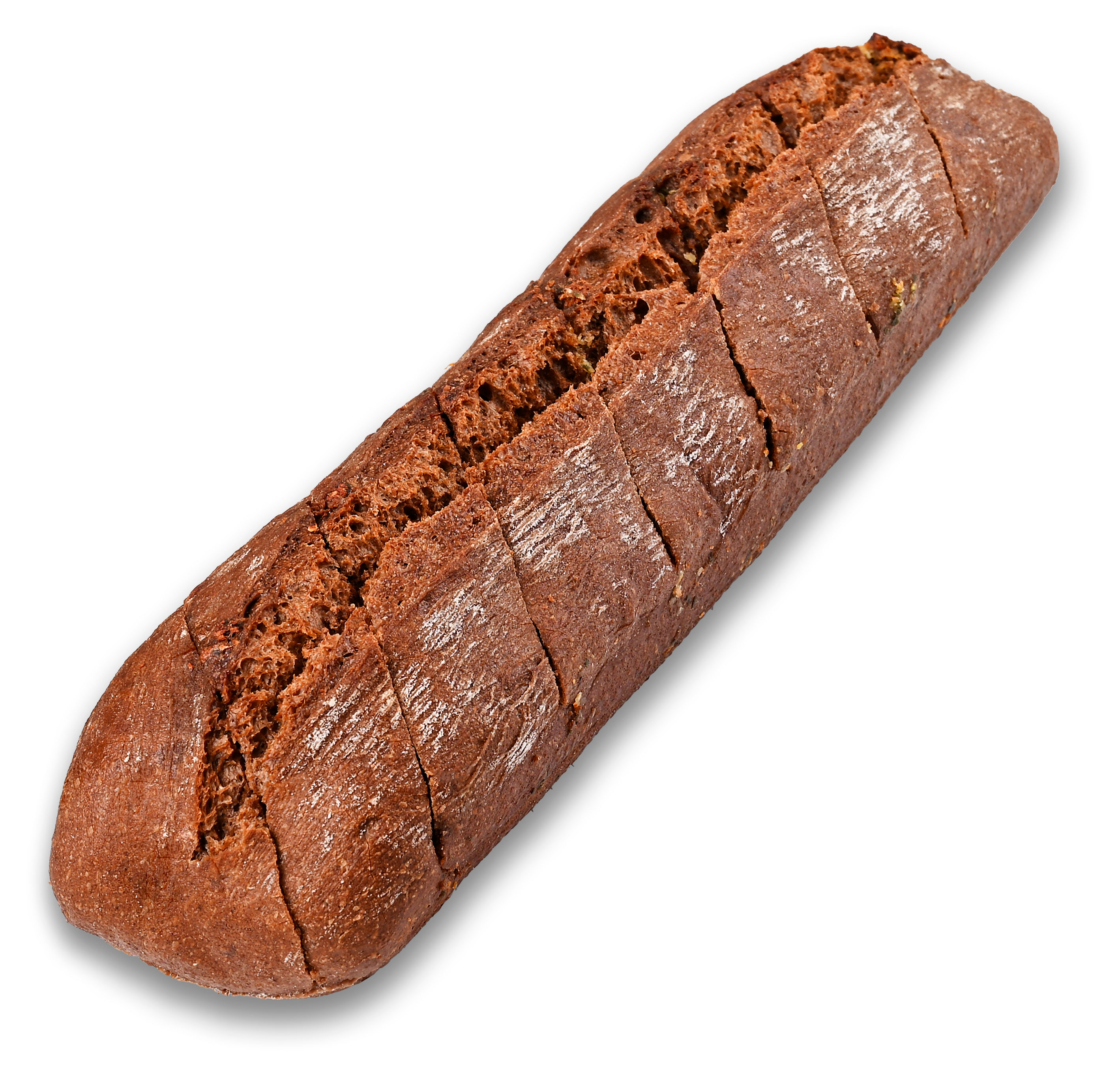 Багет ржаной АШАН половинка с чесноком, 185 г