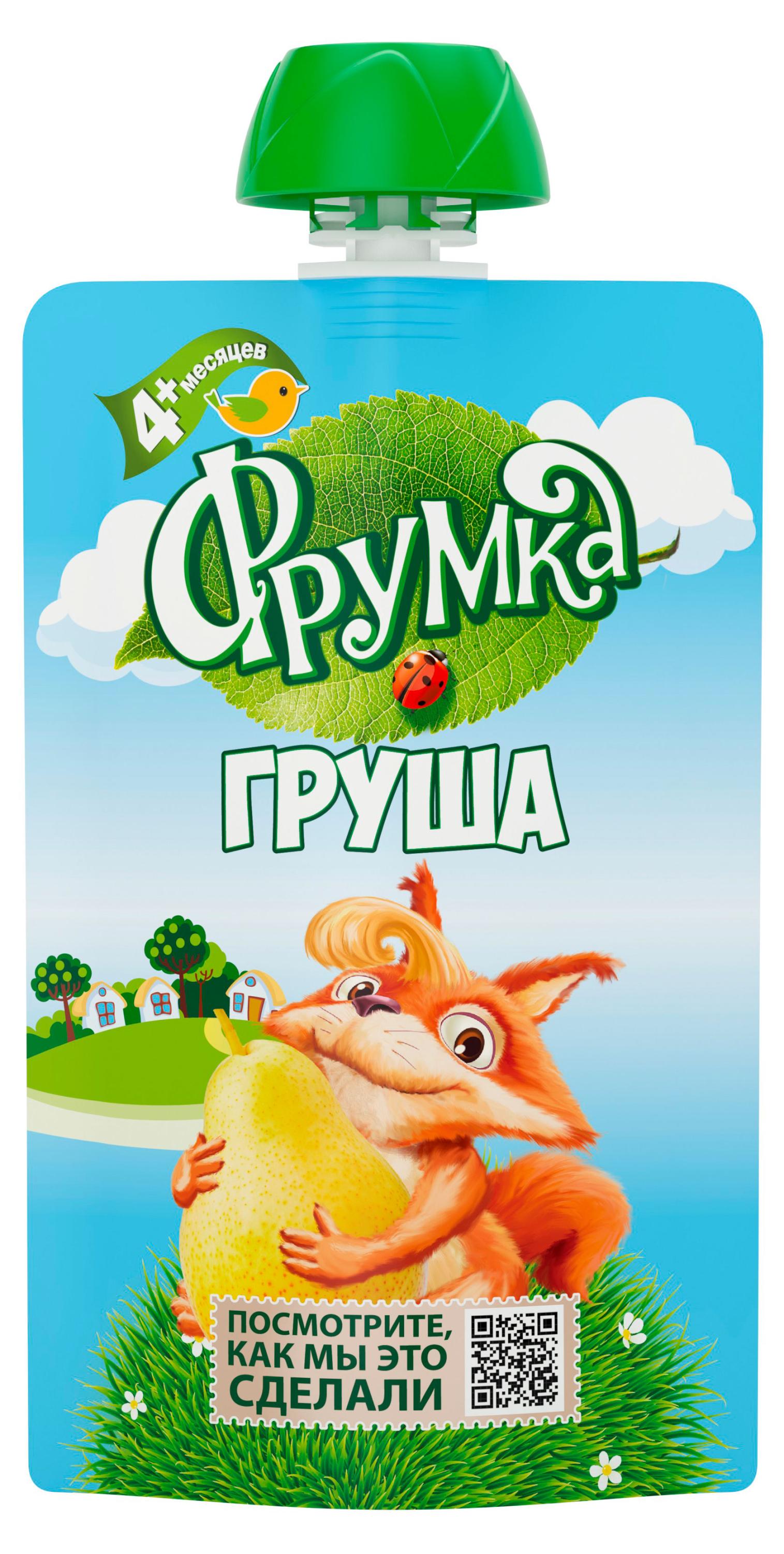 Пюре фруктовое «Фрумка» груша с 4 мес., 90 г