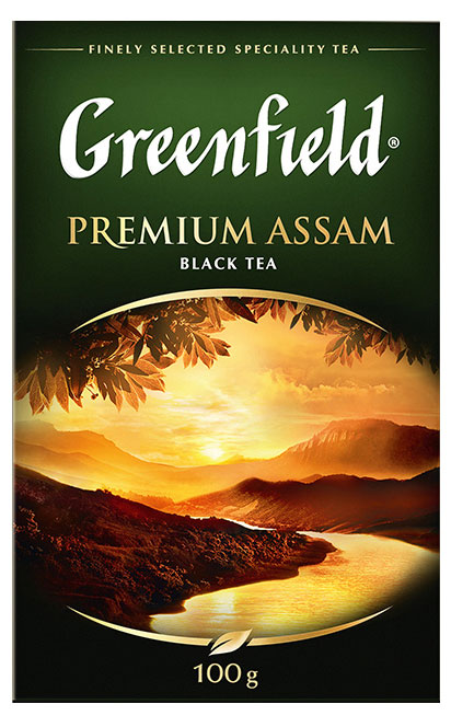 Чай черный Greenfield Premium Assam листовой, 100 г