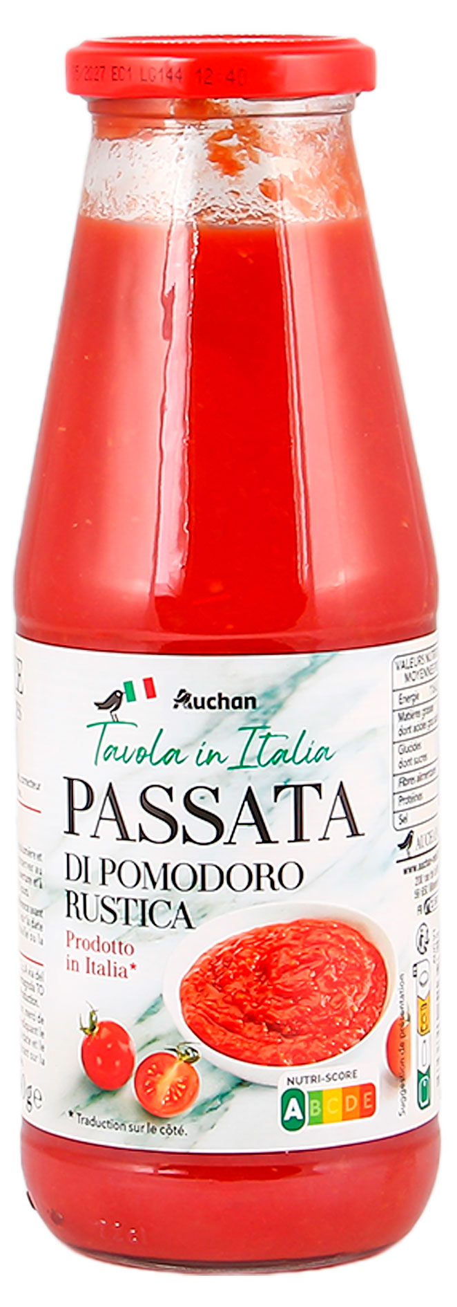 Томаты протертые АШАН Красная птица Passata, 680 г