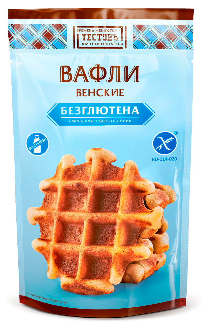 Смесь для приготовления «Тестовъ» Вафли Венские безглютена, 200 г