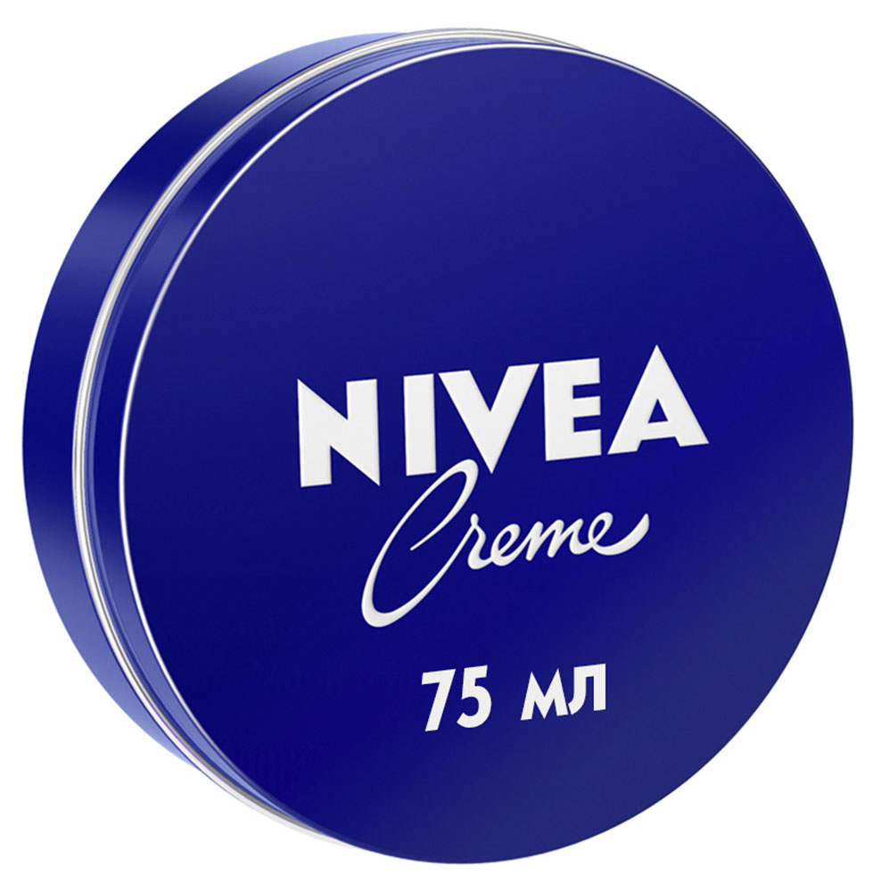 Крем для лица рук и тела NIVEA Creme увлажняющий универсальный с пантенолом, 75 мл
