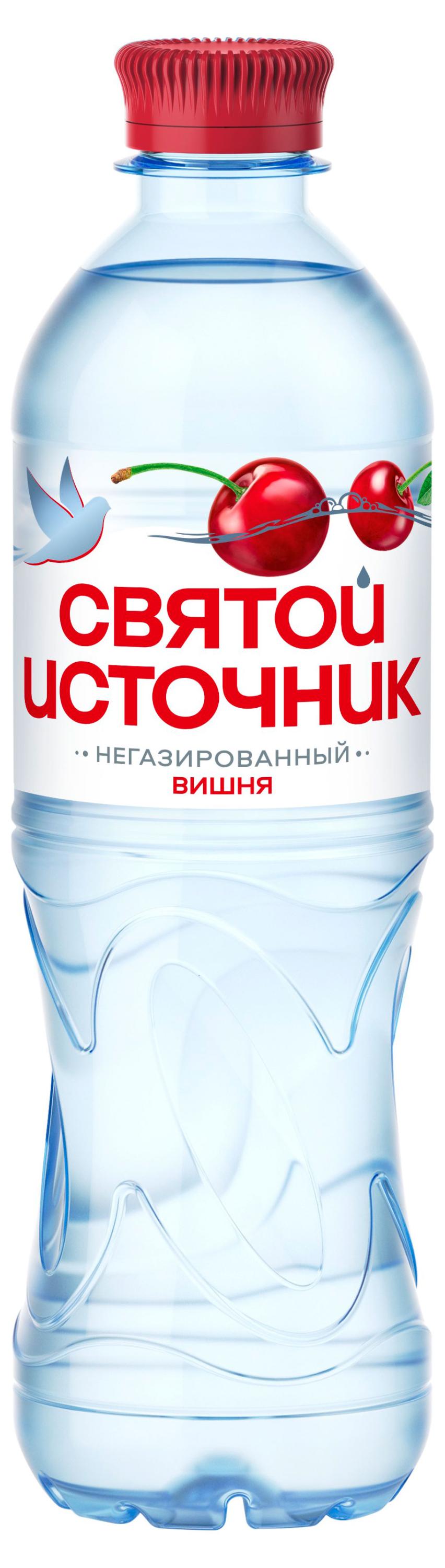 Вода питьевая «Святой Источник» с соком вишни, 500 мл