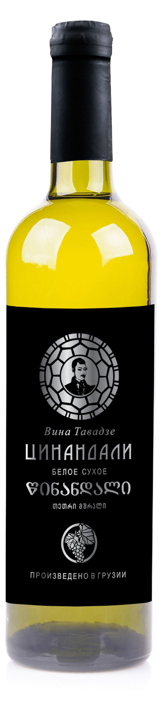 Вино «Вина Тавадзе» Цинандали белое сухое Грузия, 0,75 л