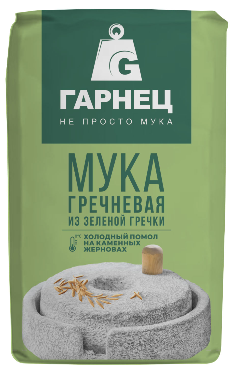 Мука из зелёной гречки Garnec, 500 г