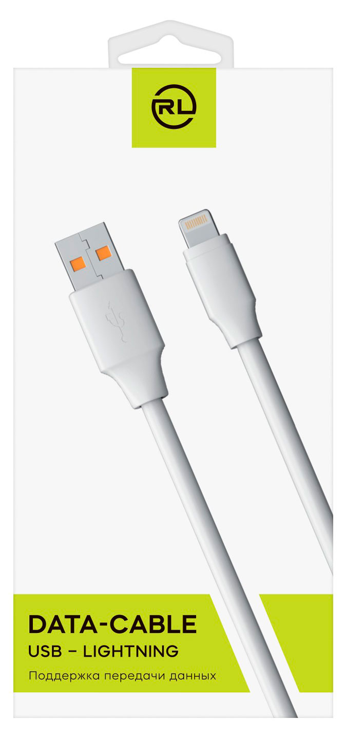 Кабель Red Line USB-A - lightning белый, 1 м