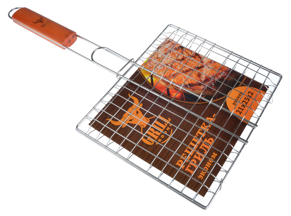 Решетка-гриль Grillboom хромированная, 21х25х2 см