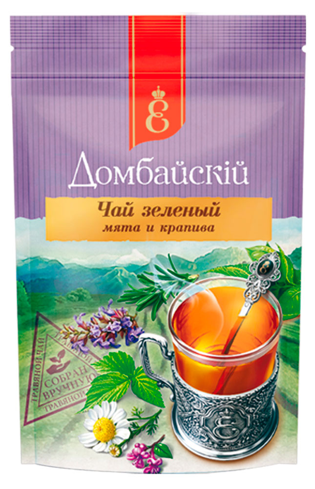 Чай зеленый «ВЕКА» Домбайский с мятой и крапивой, 60 г