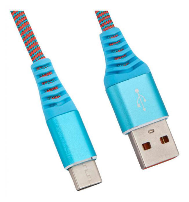 USB кабель Liberty Project Type-C Носки голубой