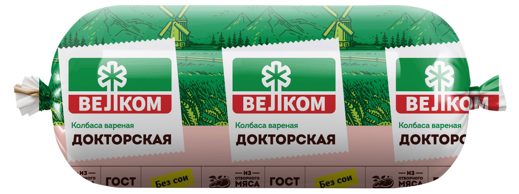 Колбаса вареная «ВЕЛКОМ» Докторская, 400 г