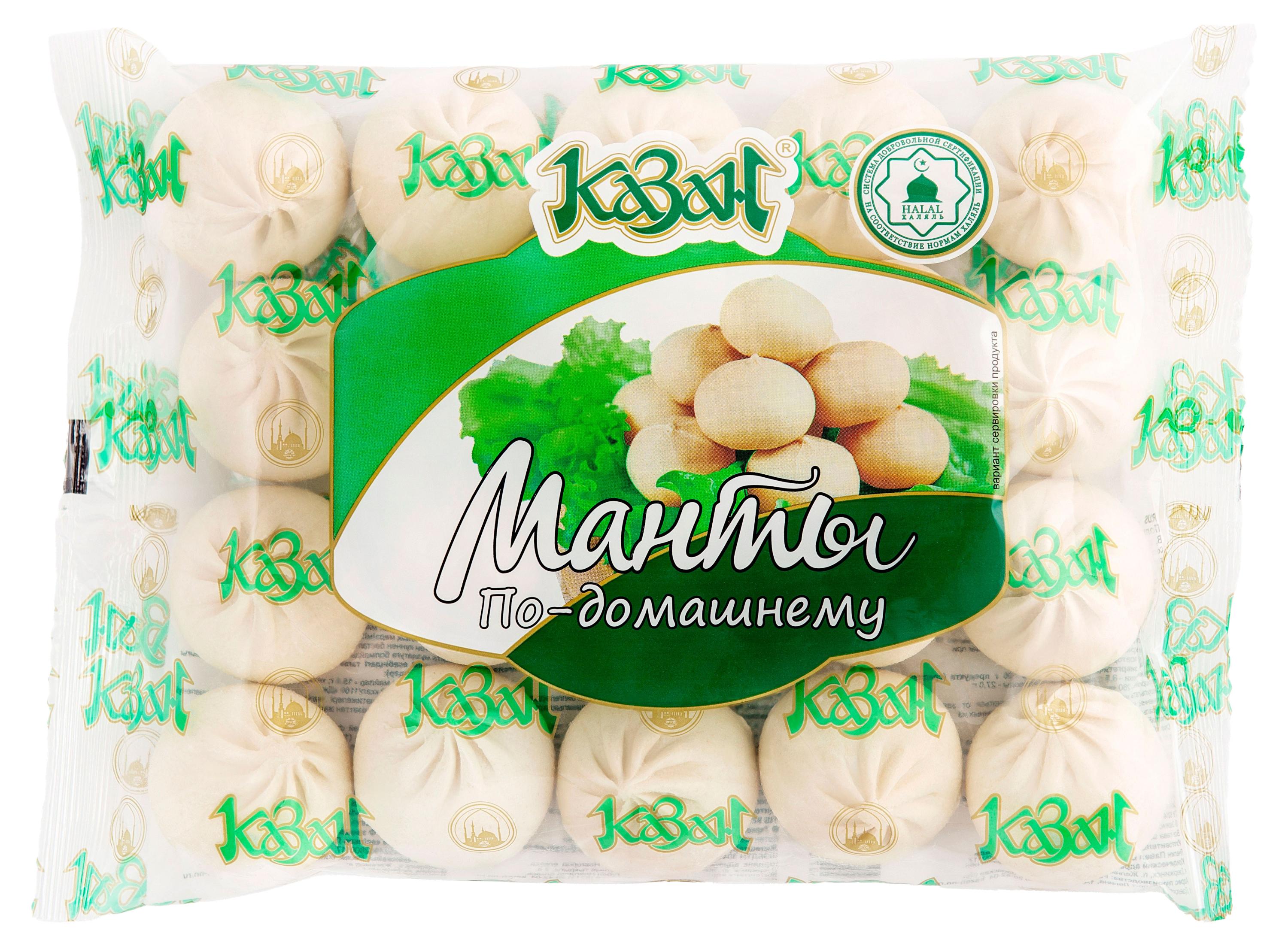 Манты «Казан» По-домашнему Халяль, 800 г