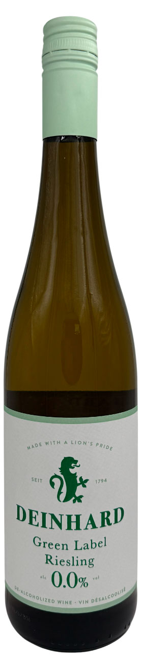 Вино безалкогольное Deinhard Green Label Riesling белое полусладкое Германия, 0,75 л