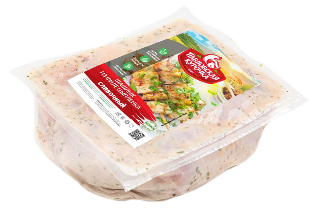 Шашлык куриного филе «Павловская Курочка» Сливочный охлажденный, 700 г
