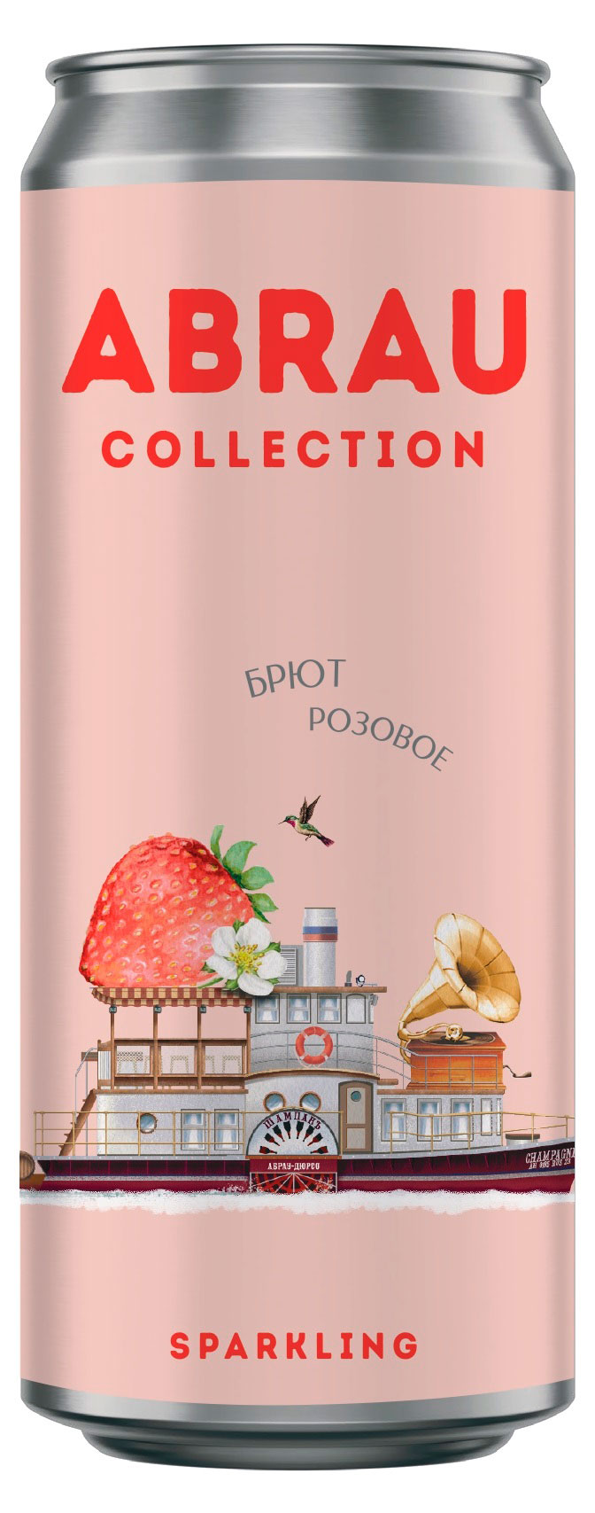 Игристое вино Abrau Collection розовое брют Россия, 0,25 мл
