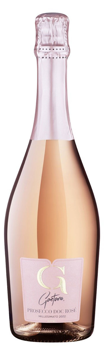 Игристое вино Gaetano Prosecco Doc Rose розовое брют Италия, 0,75 л