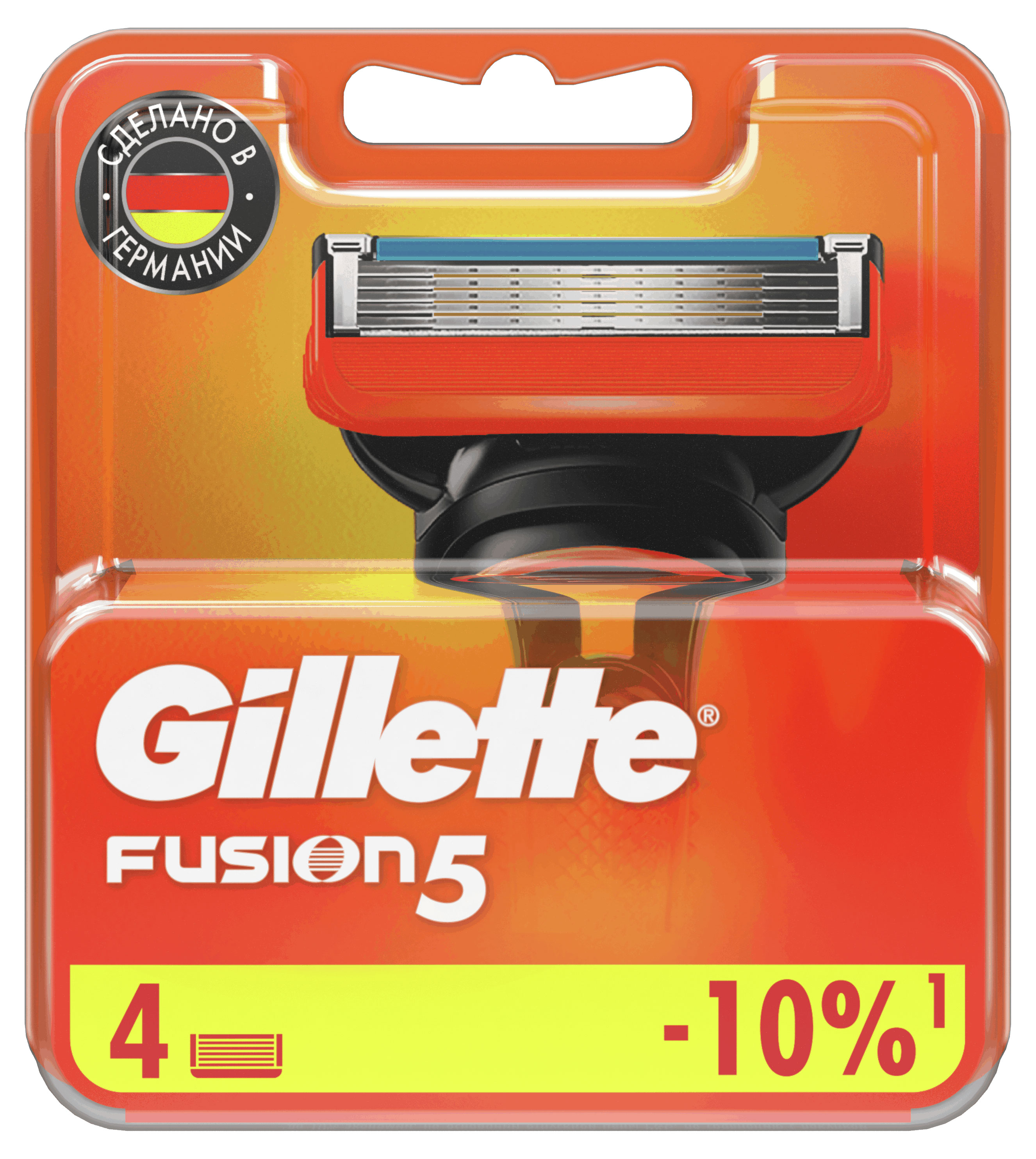 Сменные кассеты для бритья Gillette Fusion 5, 4 шт