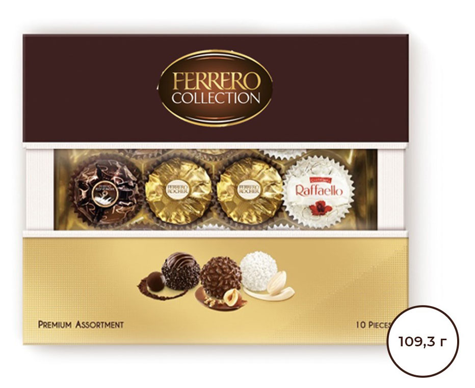 Набор конфет FERRERO Collection Ассорти Италия, 107 г