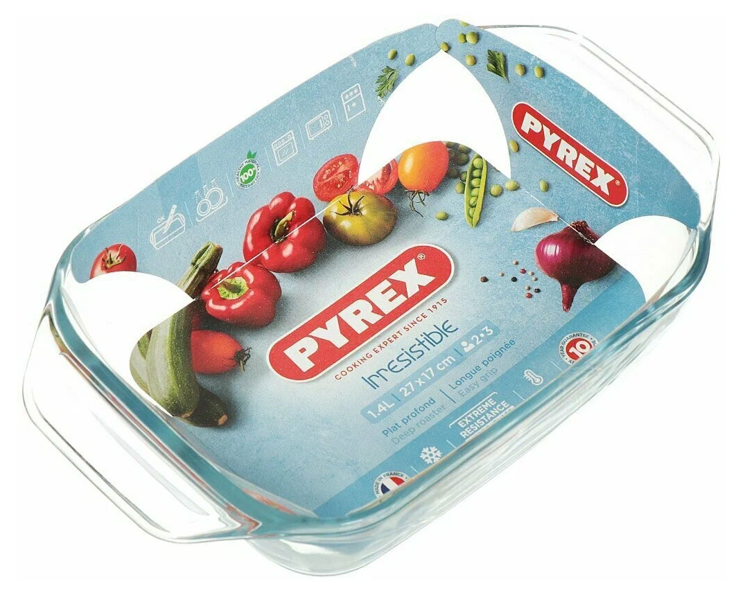 Форма для запекания Pyrex Irresistible стекло, 27х17 см