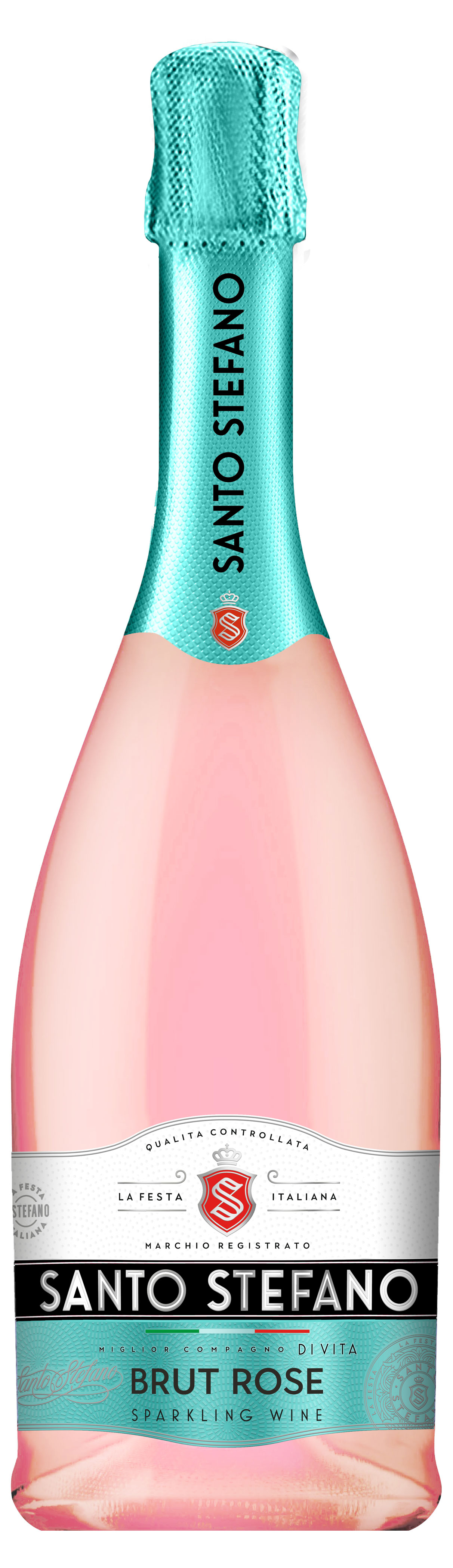 Игристое вино Santo Stefano Брют розовое сухое Россия, 0,75 л