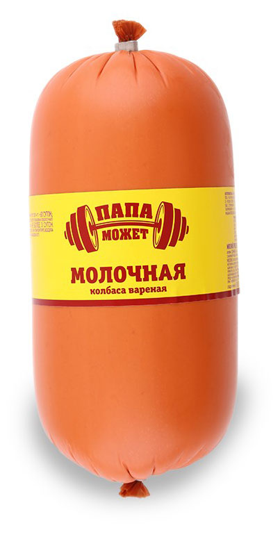 Колбаса вареная «Папа Может» Молочная, ~ 0,8 кг