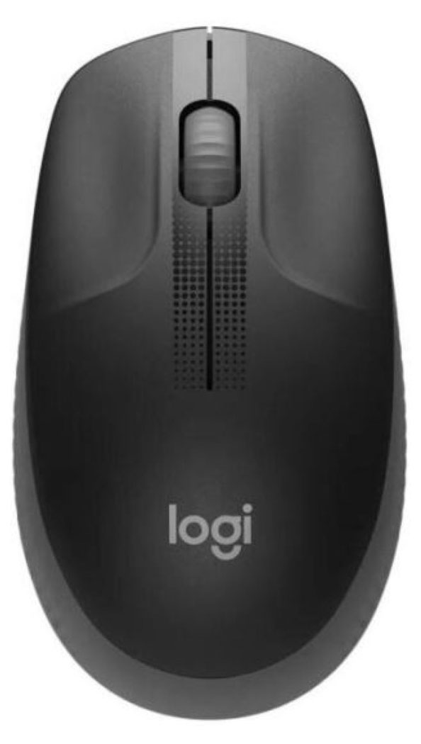 Мышь беспроводная Logitech M190 черно-серая