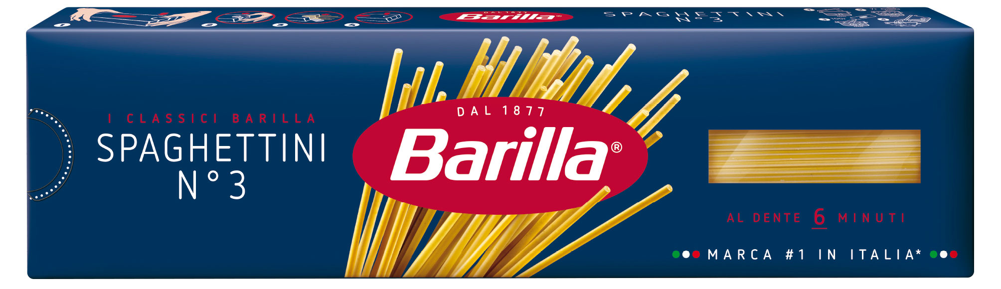 Макаронные изделия Barilla Spaghettini №3 спагетти, 450 г