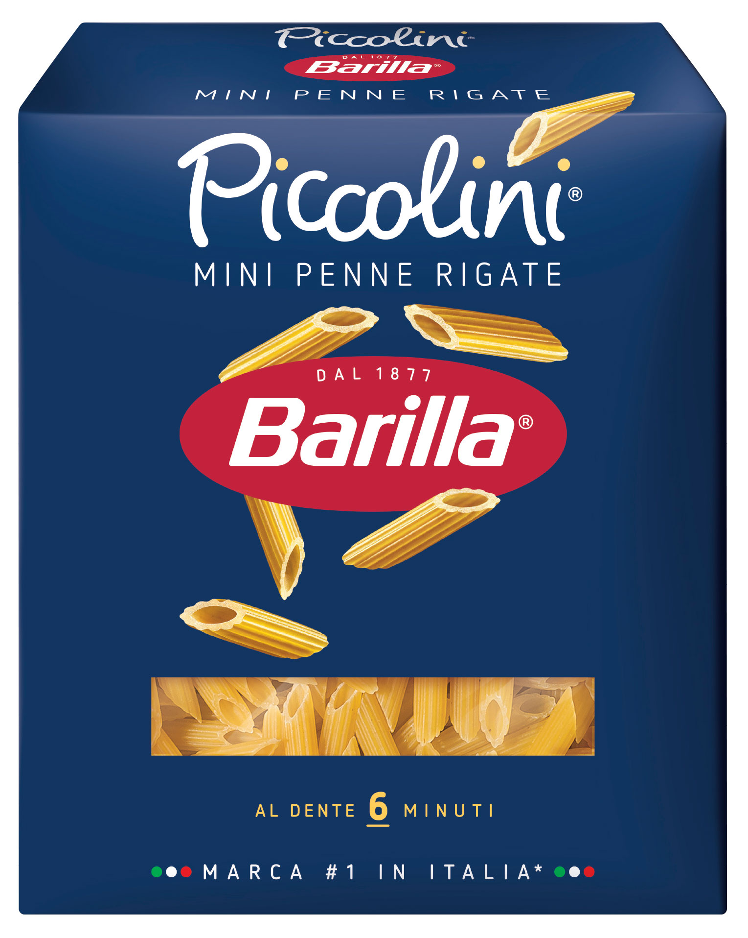 Макаронные изделия Barilla Piccolini Mini Penne Rigate №66 перья, 450 г