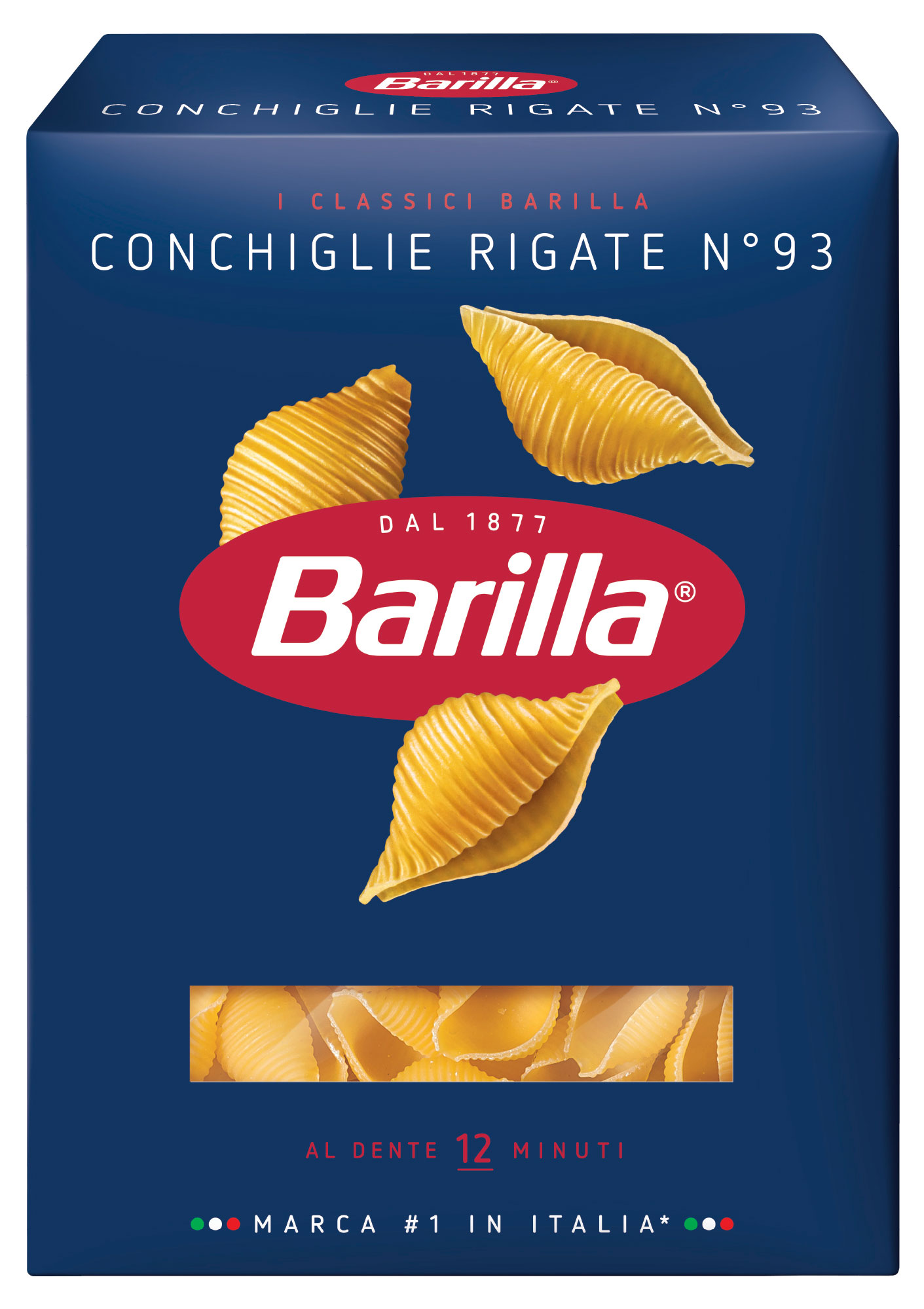 Макаронные изделия Barilla Conchiglie Rigate n.93, 450 г