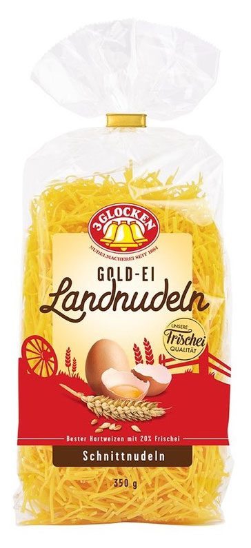 Макаронные изделия 3 GLOCKEN Gold-Ei Schnittnudeln лапша Германия, 350 г