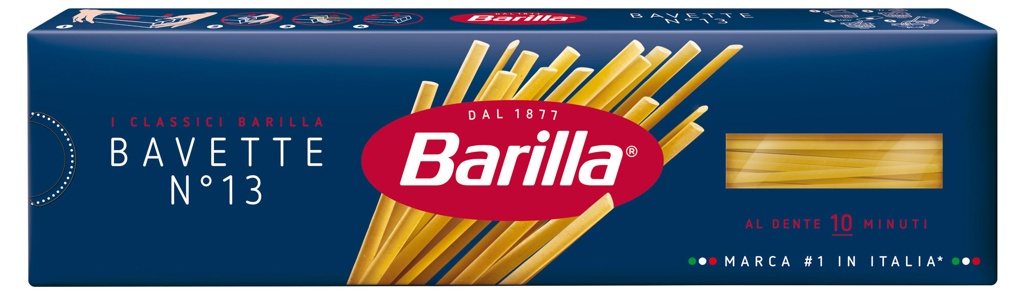 Макаронные изделия Barilla Bavette №13 спагетти, 450 г