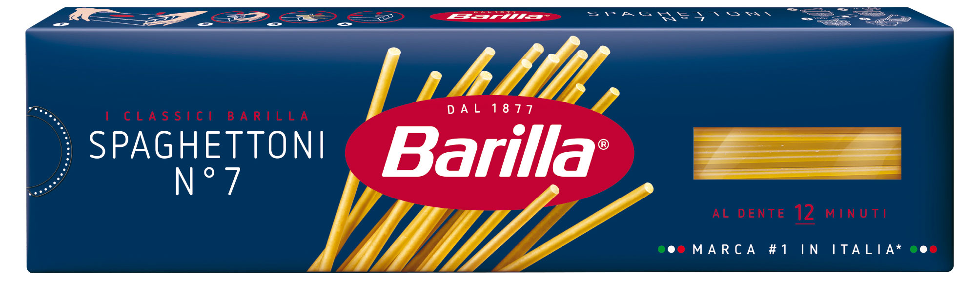 Макаронные изделия Barilla Spaghettoni №7 спагетти, 450 г