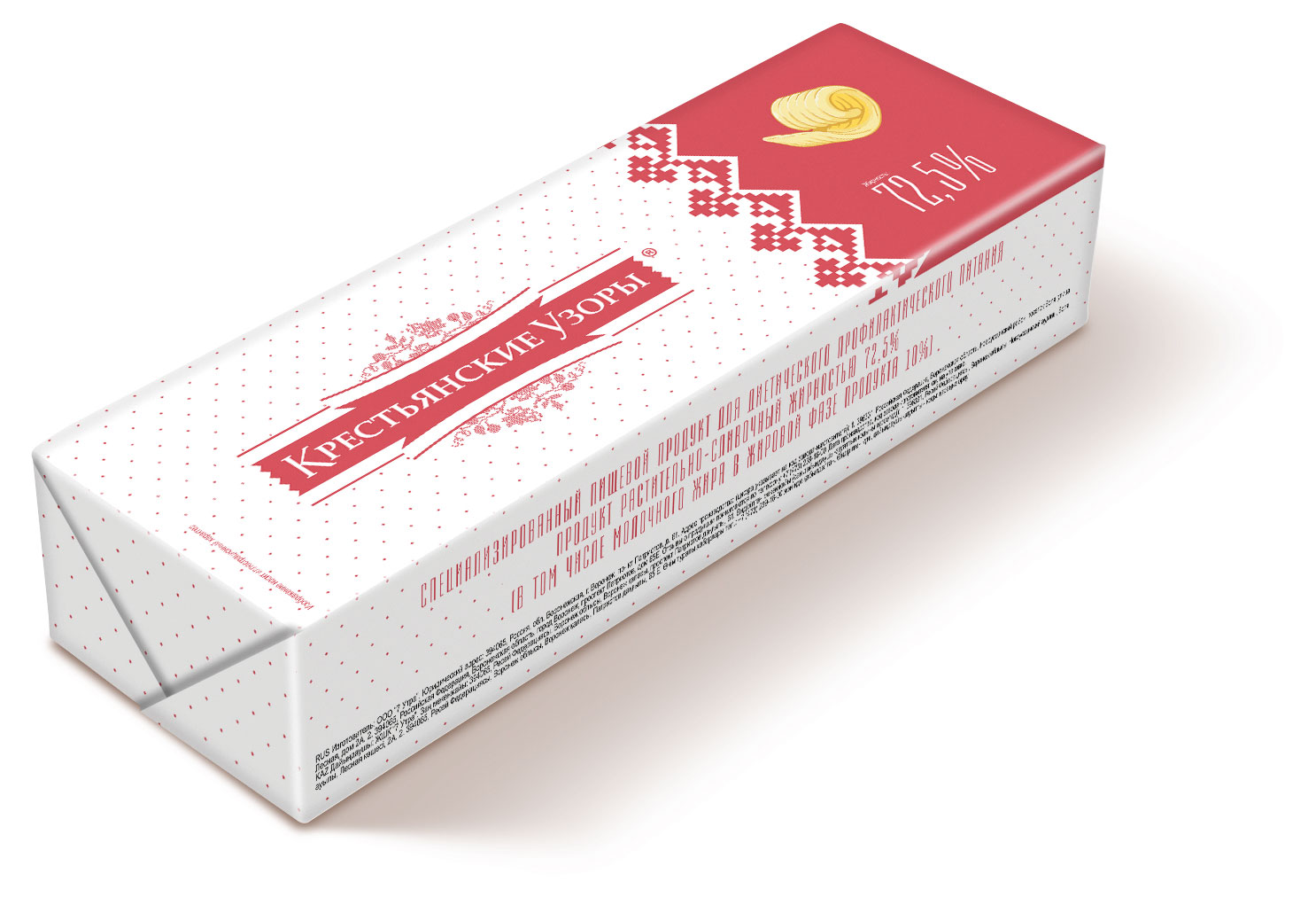 Масло растительно-сливочное «Крестьянские узоры» 72,5%, 450 г