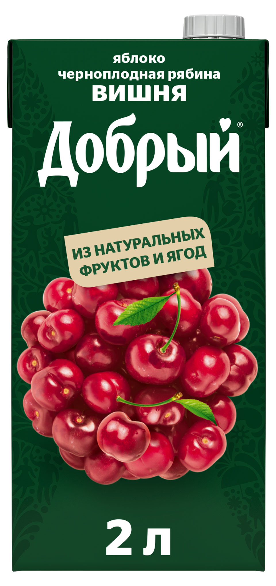 Нектар «Добрый» Яблоко-Вишня-Рябина, 2 л