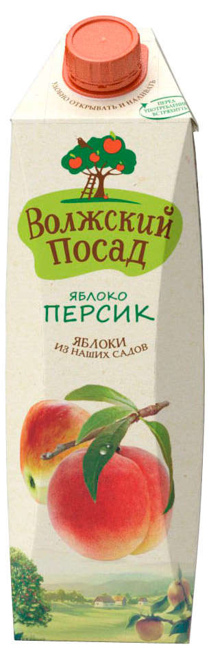 Нектар «Волжский Посад» яблоко-персик, 1 л